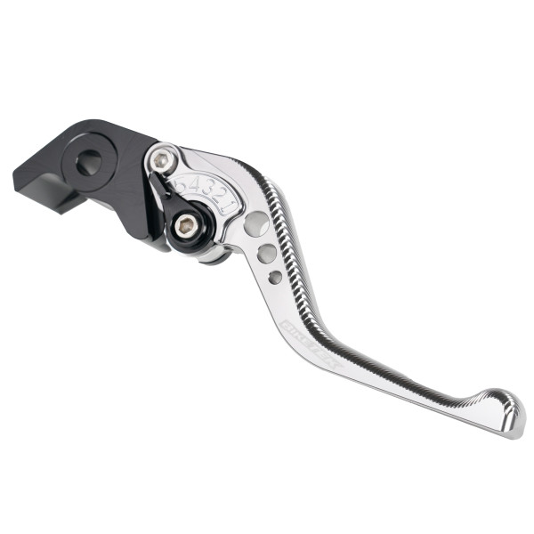 biketek Biketek adjustable cnc lever short brake - titanium / black adjuster - #b58s